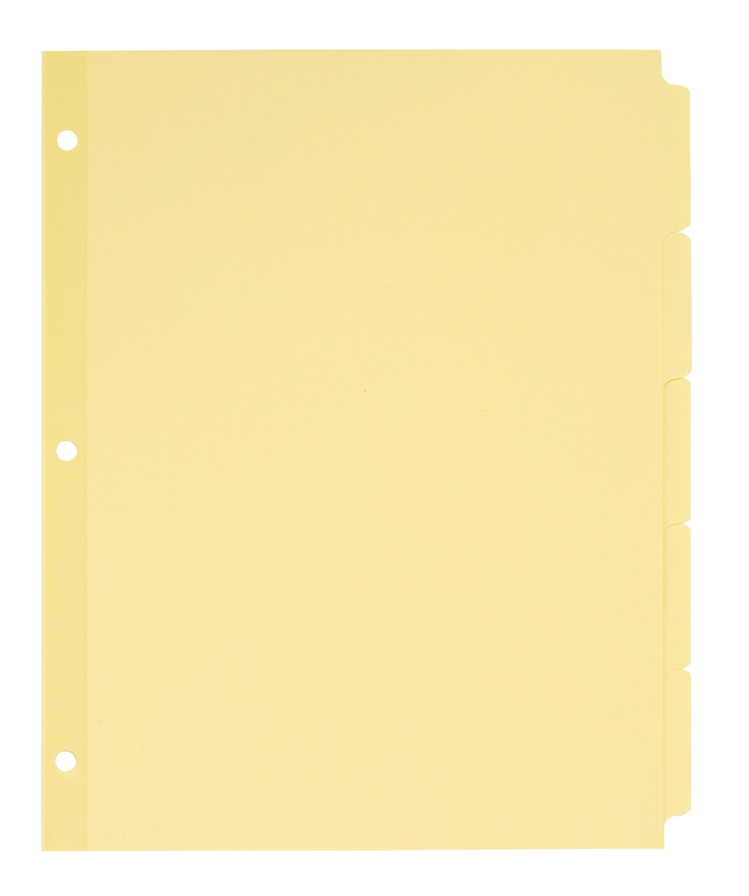 Avery Plain Tab Write & Erase Dividers, 5 Tabs, Buff, 36 Sets (11501)